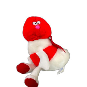 Vtg Soft Things 9” Love Bug  Stuffed Toy red/white plastic eyes wings Antenna